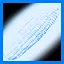 Glowing blue corn icon