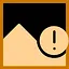 Glowing orange bread icon
