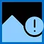 Glowing Blue Burger icon
