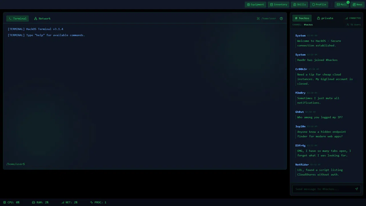 HackOS Screenshot 0