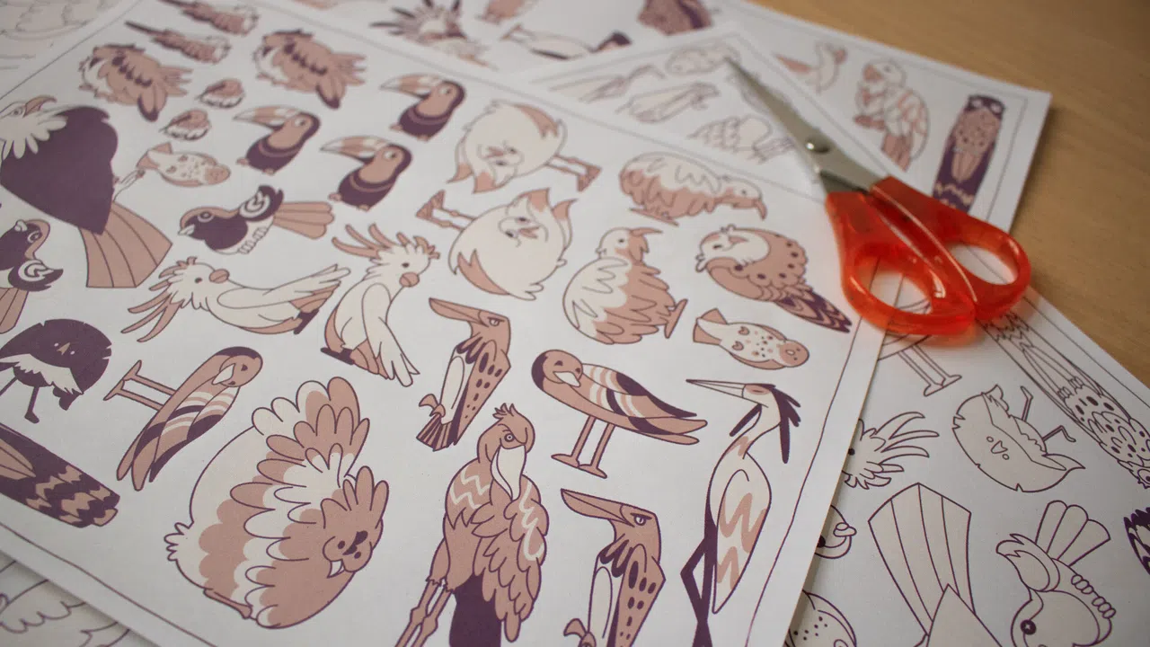Birds Organized Neatly - Paper Edition Screenshot 1