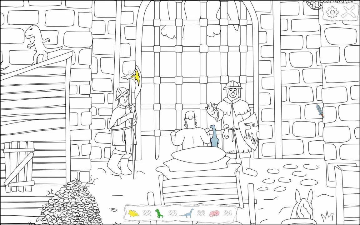 100 Hiddensaurs - Medieval Screenshot 2