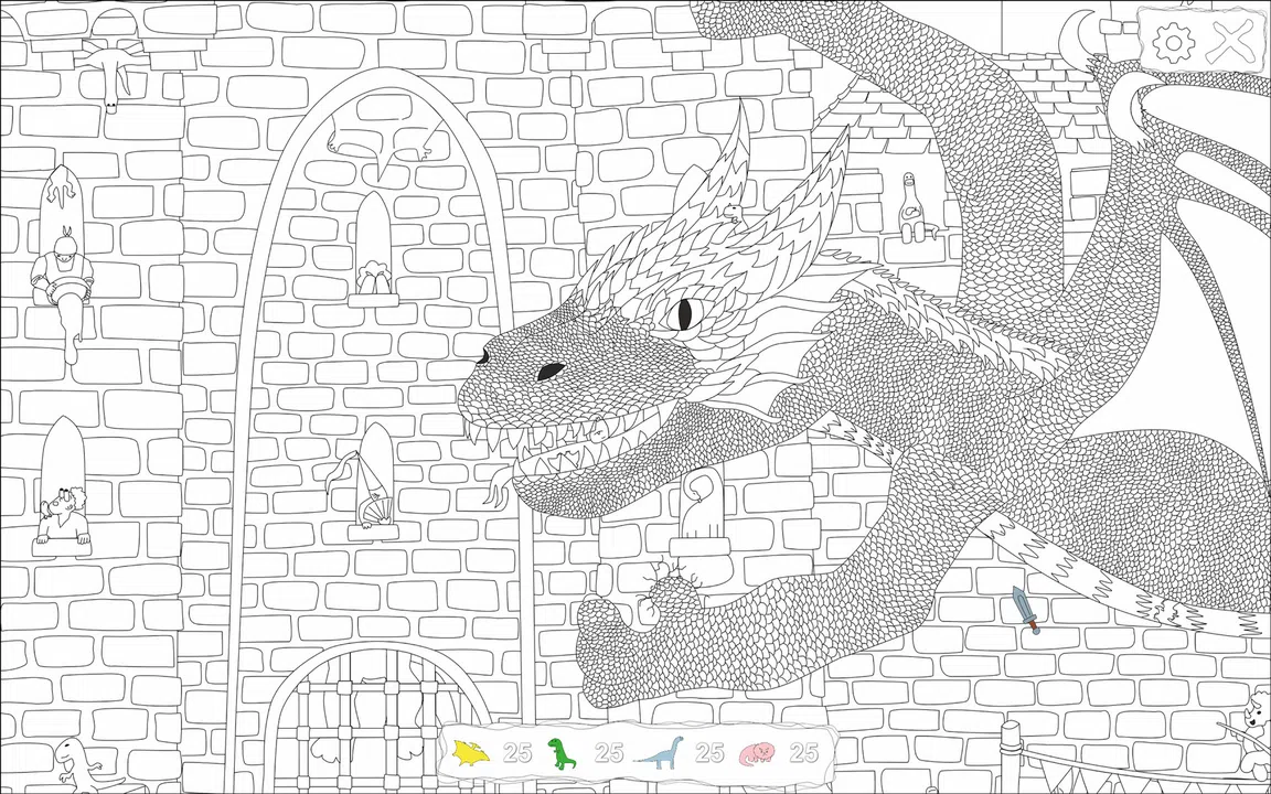 100 Hiddensaurs - Medieval Screenshot 0