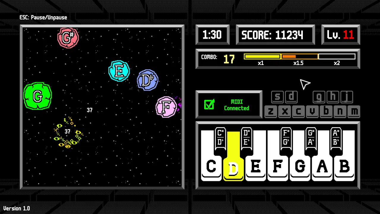 Musical Meteors Screenshot 2
