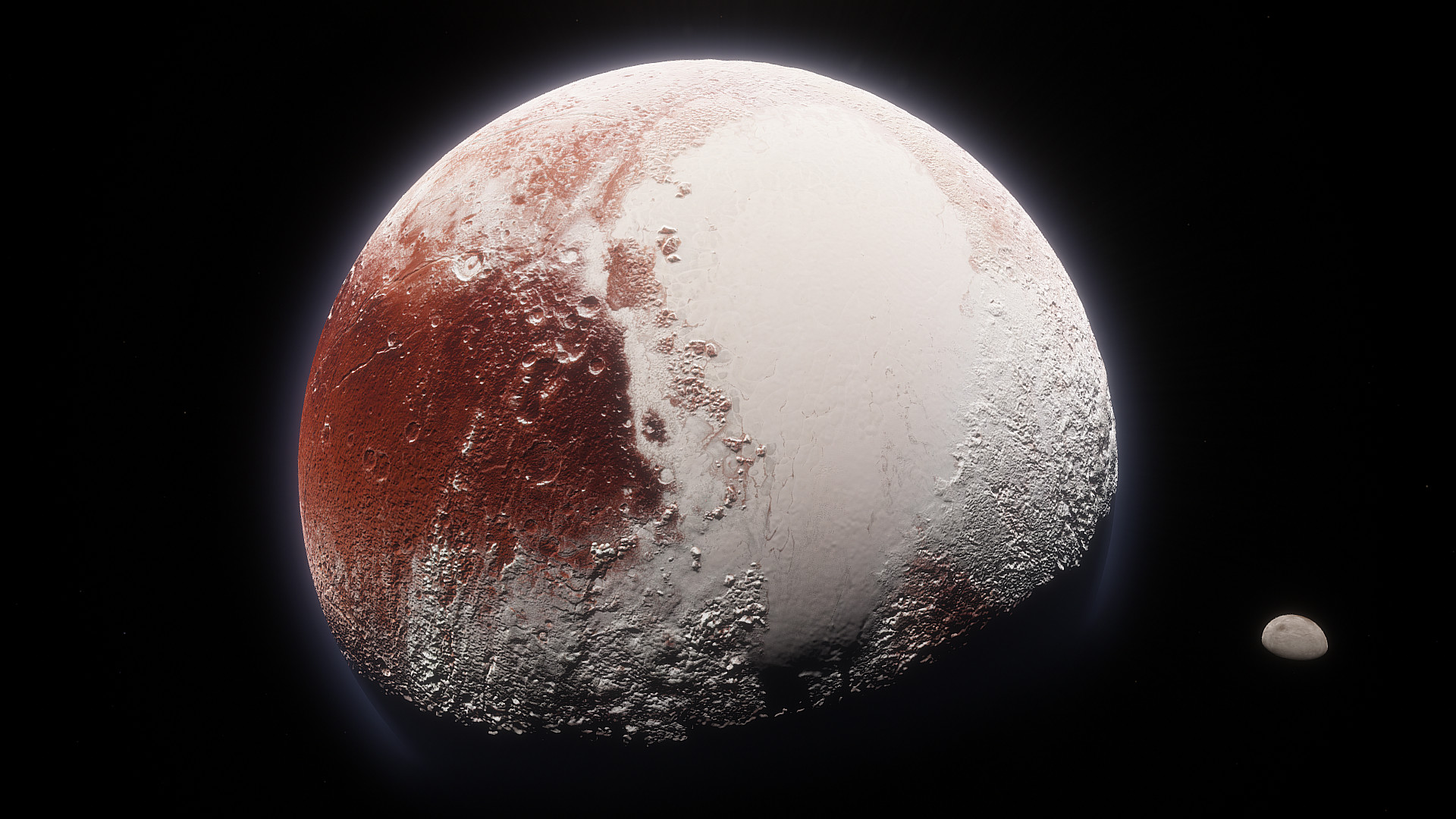 SpaceEngine - Pluto System HD Screenshot 2