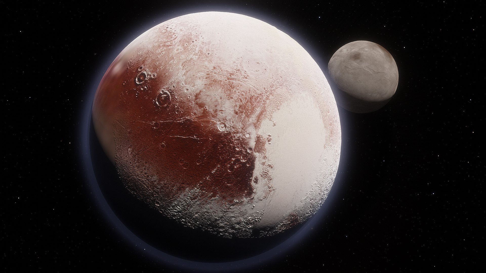 SpaceEngine - Pluto System HD Screenshot 0