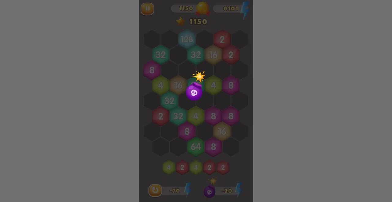 HexaMerge 2048 Screenshot 0