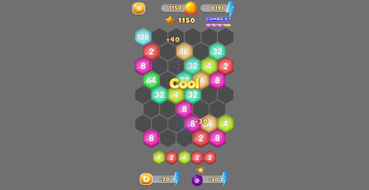 HexaMerge 2048 Screenshot 3