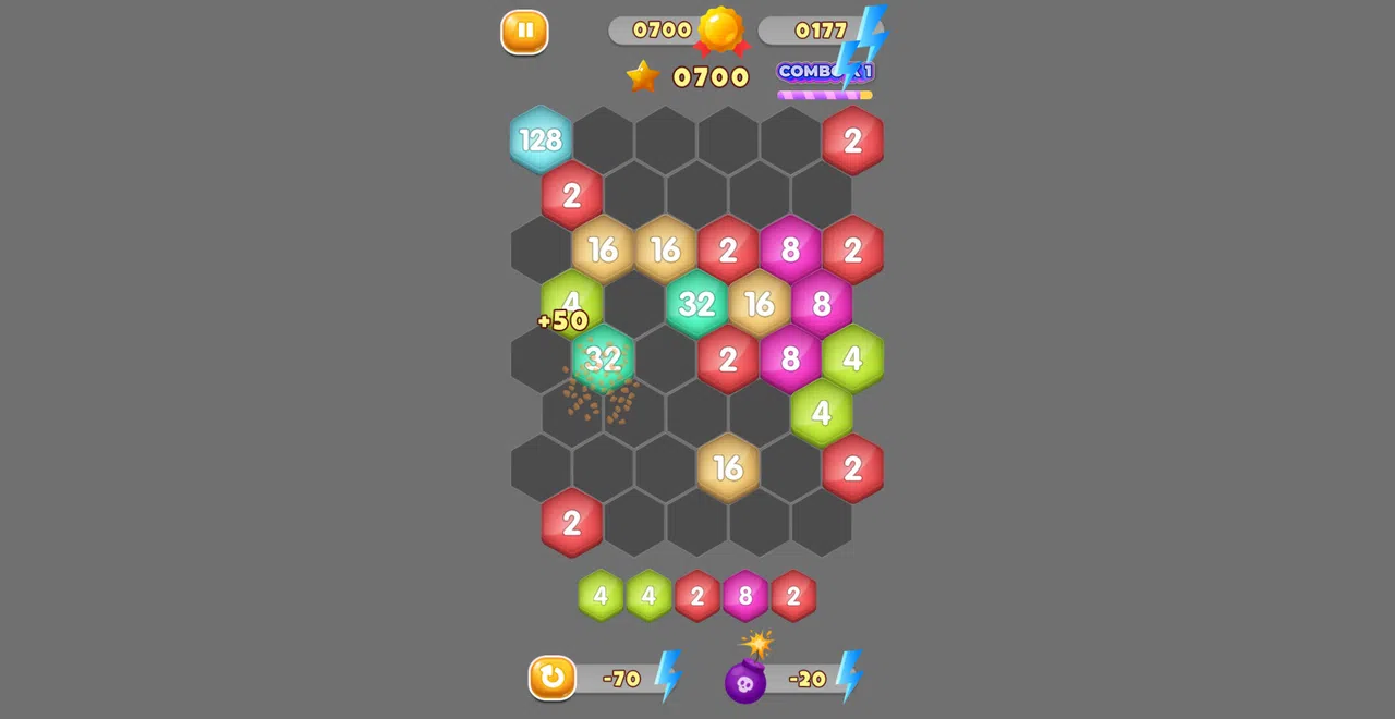 HexaMerge 2048 Screenshot 4