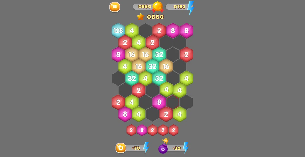 HexaMerge 2048 Screenshot 5