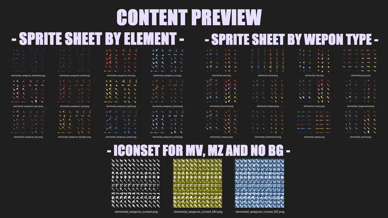 RPG Maker MV - Elemental Weapons Pack Screenshot 4