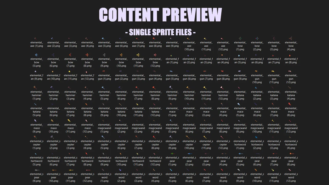 RPG Maker MV - Elemental Weapons Pack Screenshot 0