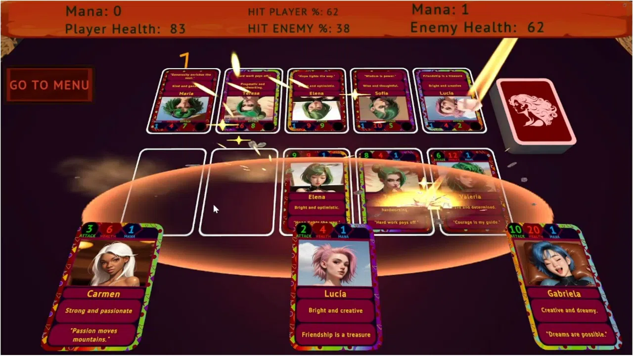 Girl Card Battle Screenshot 1