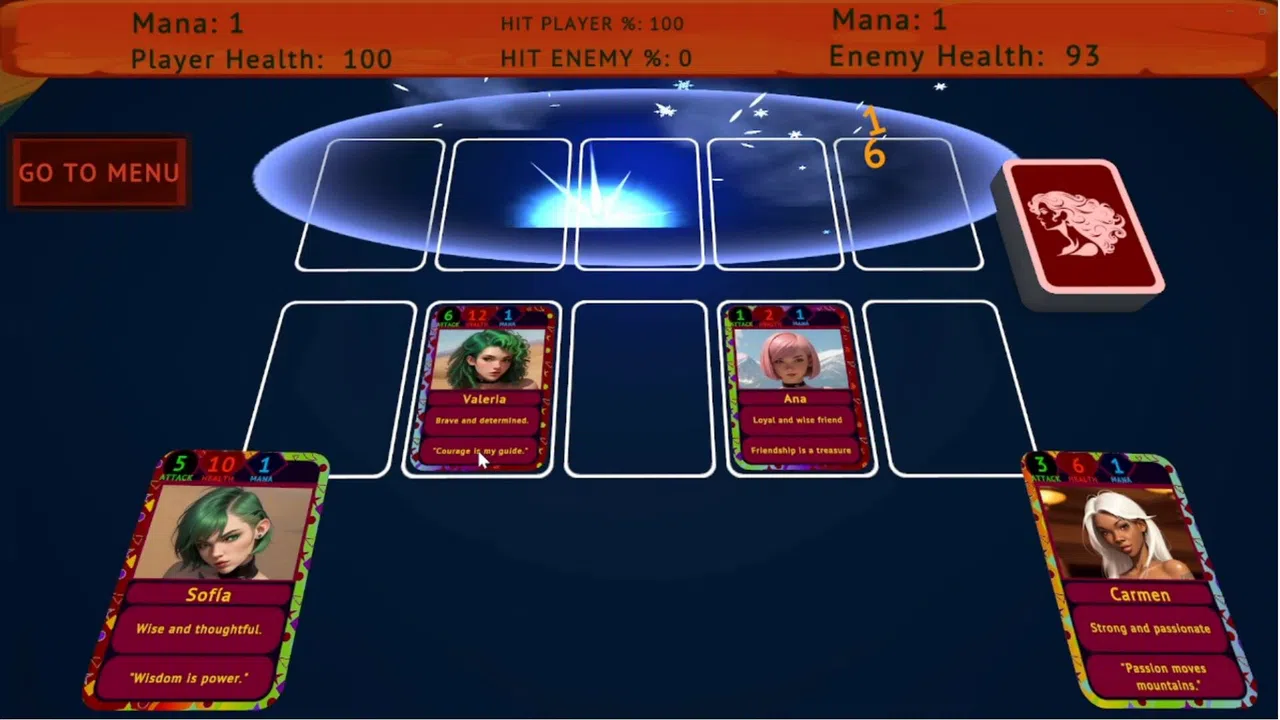 Girl Card Battle Screenshot 0