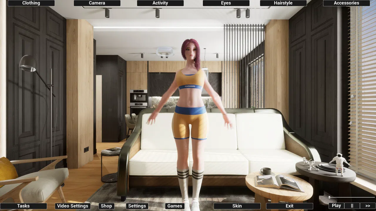Virtual Girlfriend Lia - Sporty Girl Screenshot 3