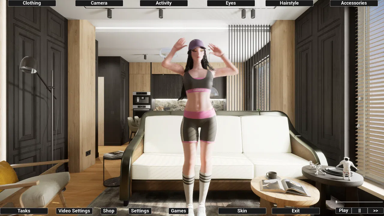 Virtual Girlfriend Lia - Sporty Girl Screenshot 1