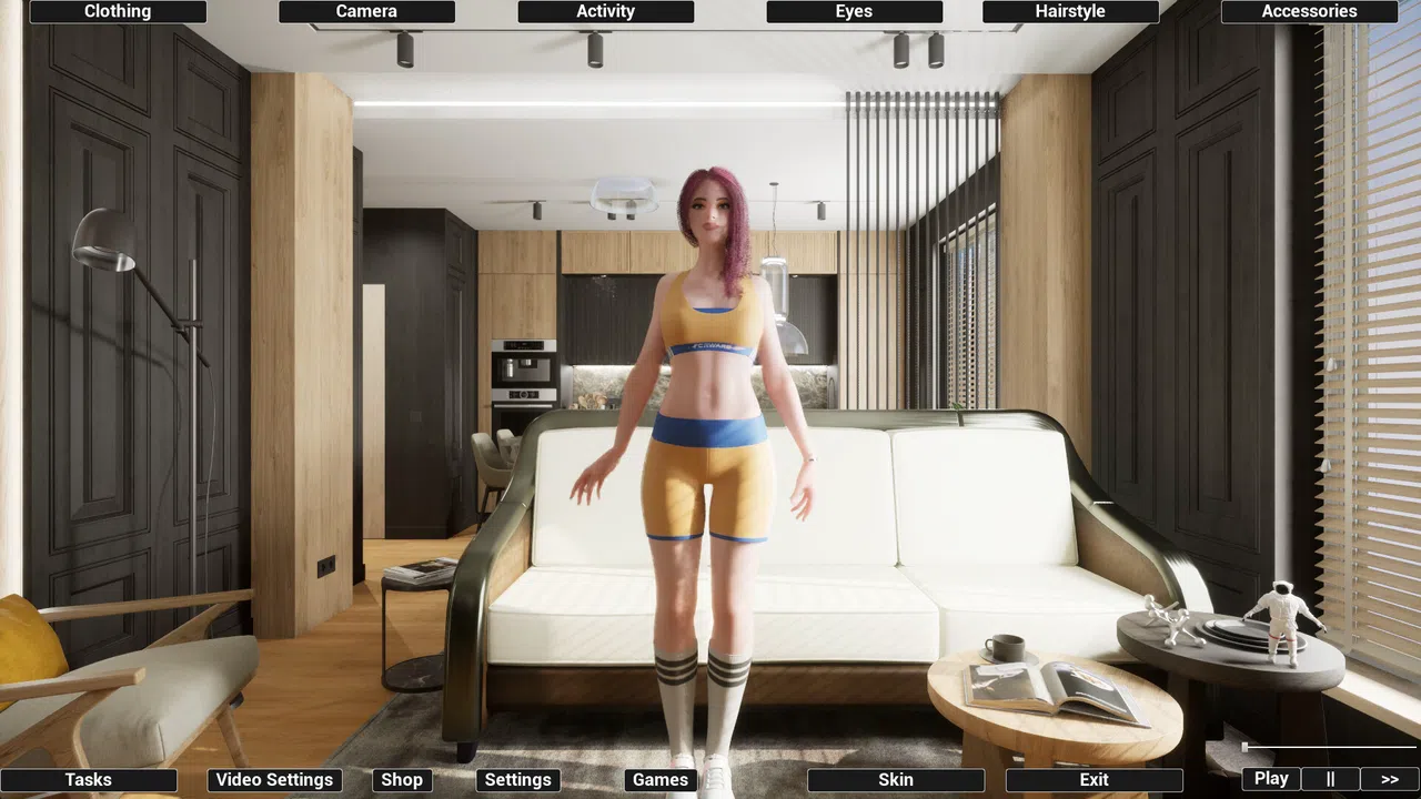 Virtual Girlfriend Lia - Sporty Girl Screenshot 0