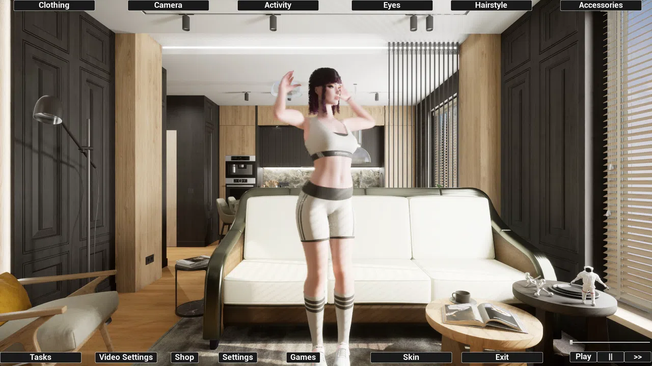 Virtual Girlfriend Lia - Sporty Girl Screenshot 2