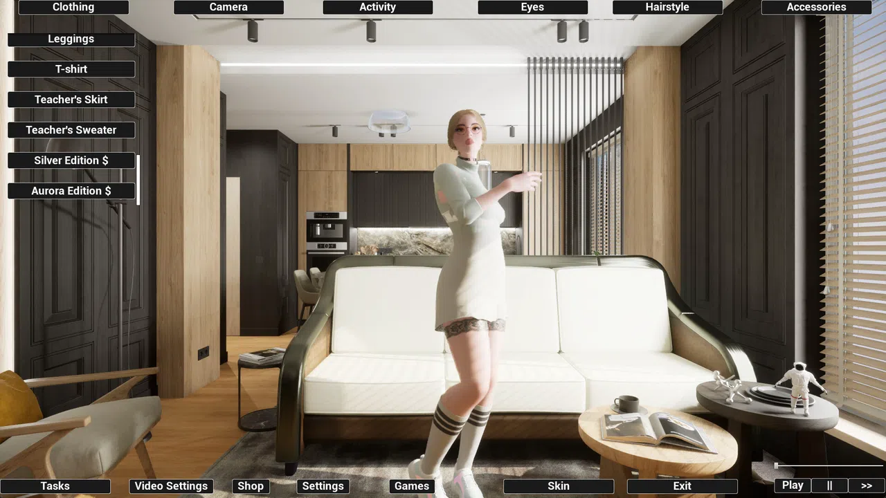 Virtual Girlfriend Lia - Teacher's Outfit Screenshot 7