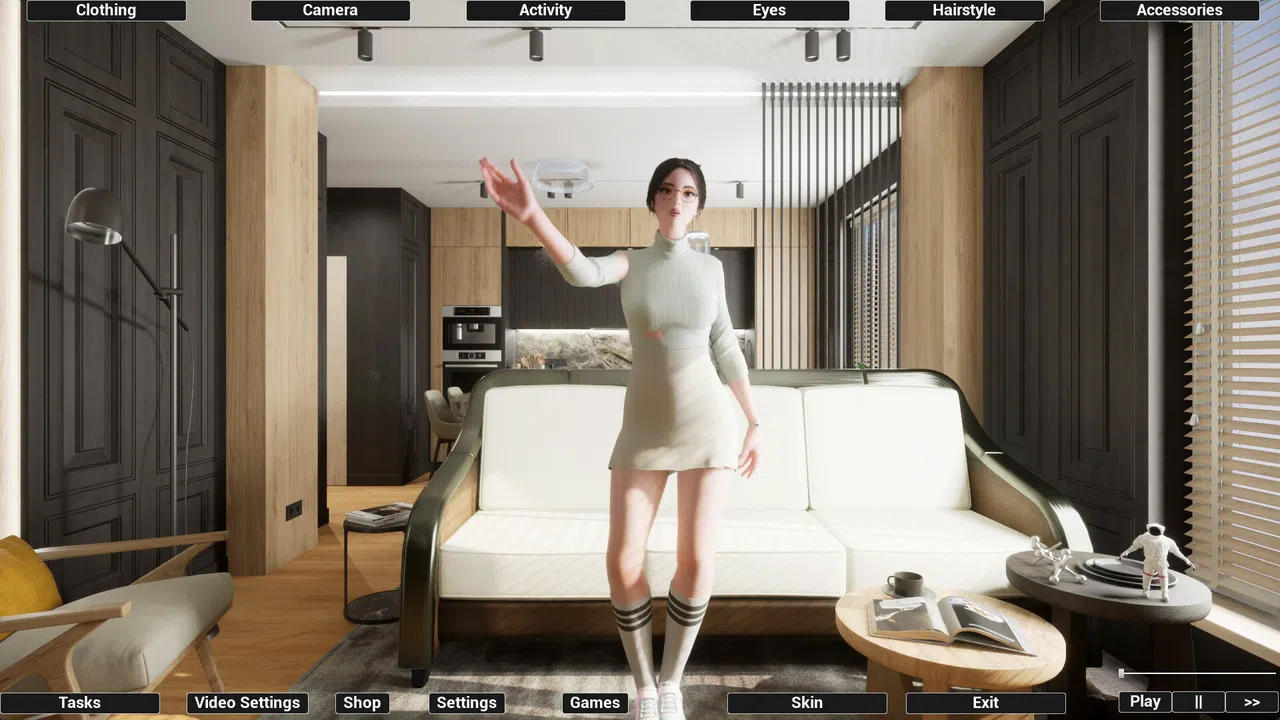 Virtual Girlfriend Lia - Teacher's Outfit Screenshot 4