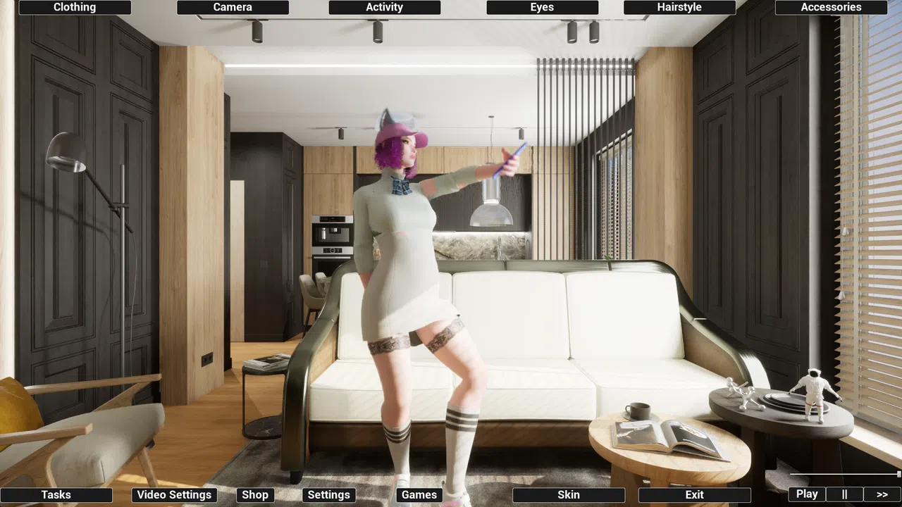Virtual Girlfriend Lia - Teacher's Outfit Screenshot 5