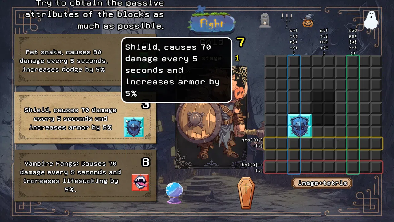 Monsters in Moonlight: Block Braw Screenshot 3