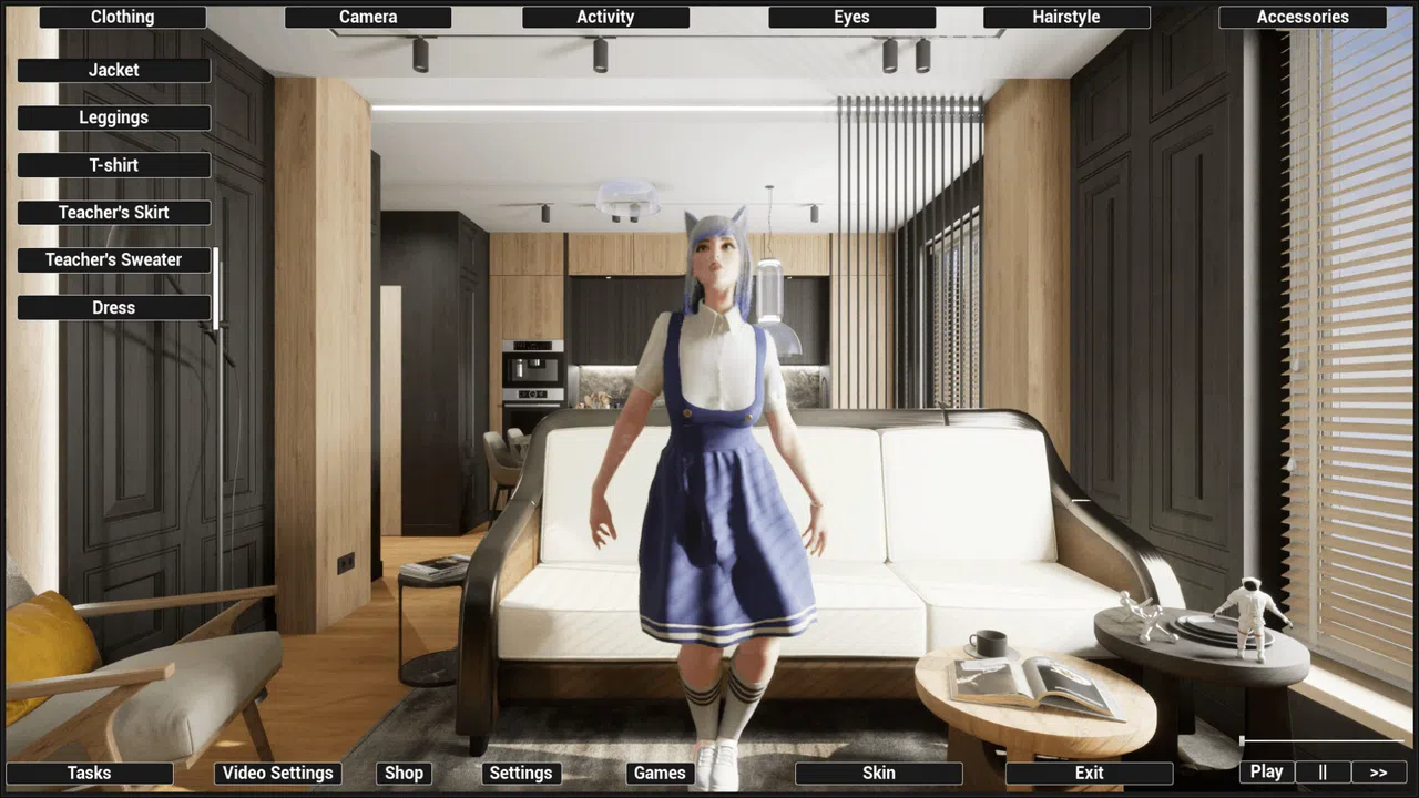 Virtual Girlfriend Lia - Nerd Girl Screenshot 1