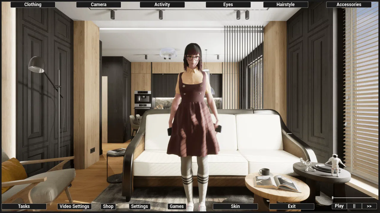 Virtual Girlfriend Lia - Nerd Girl Screenshot 2