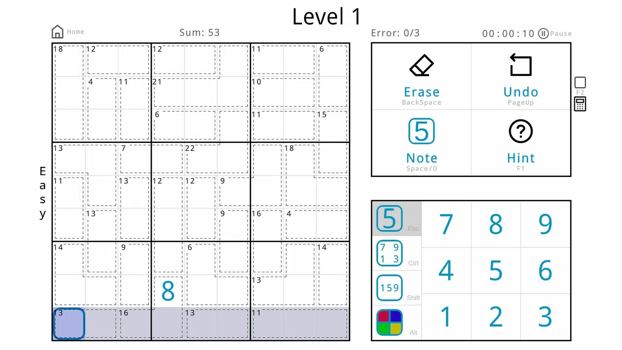 Minimalist Sudoku Demo Screenshot 1