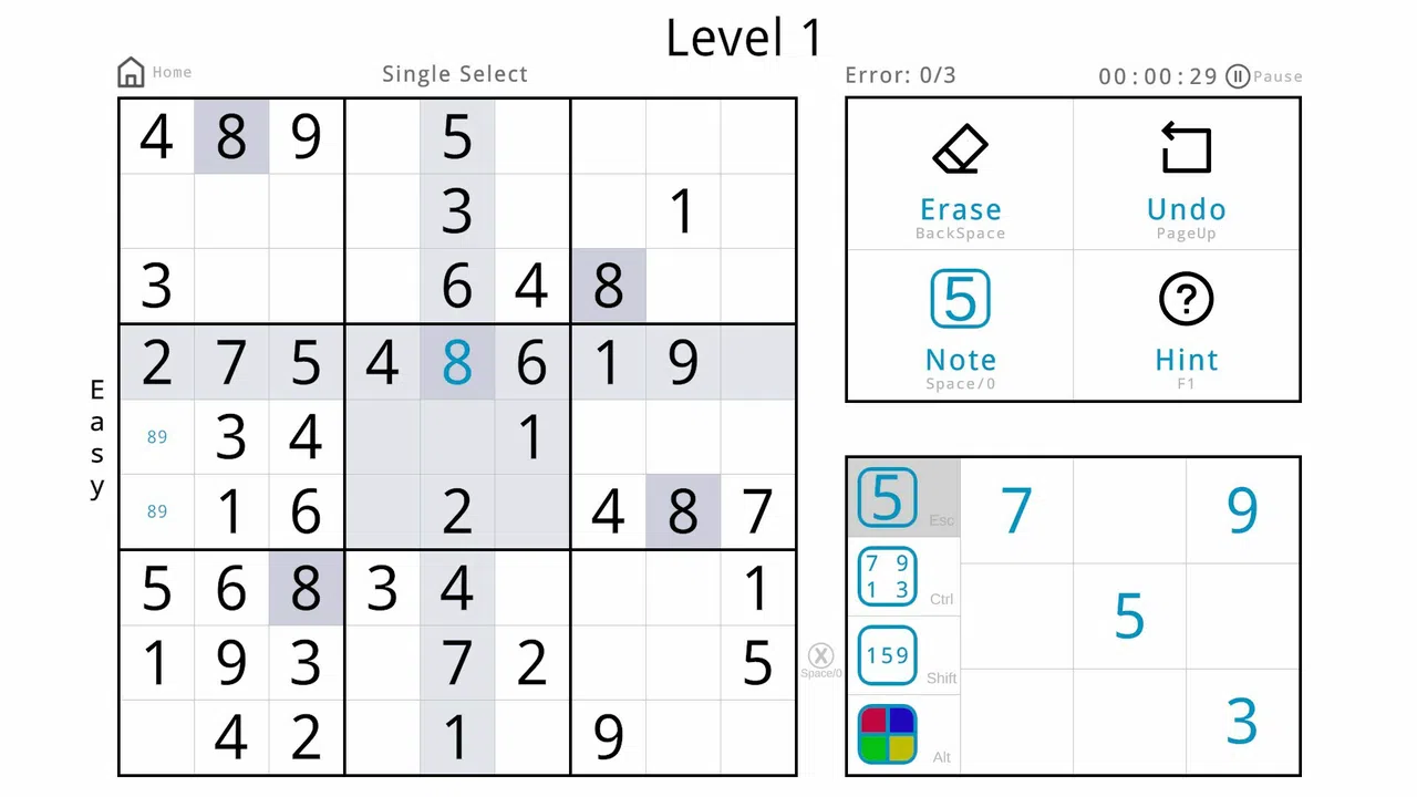 Minimalist Sudoku Demo Screenshot 3