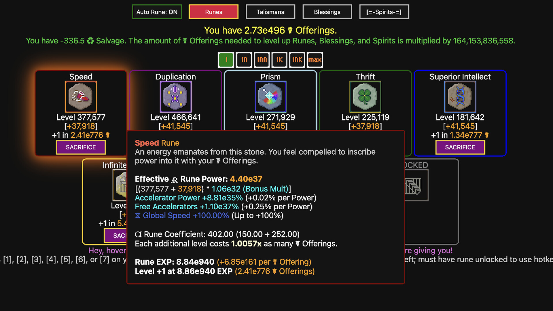 Synergism Screenshot 1
