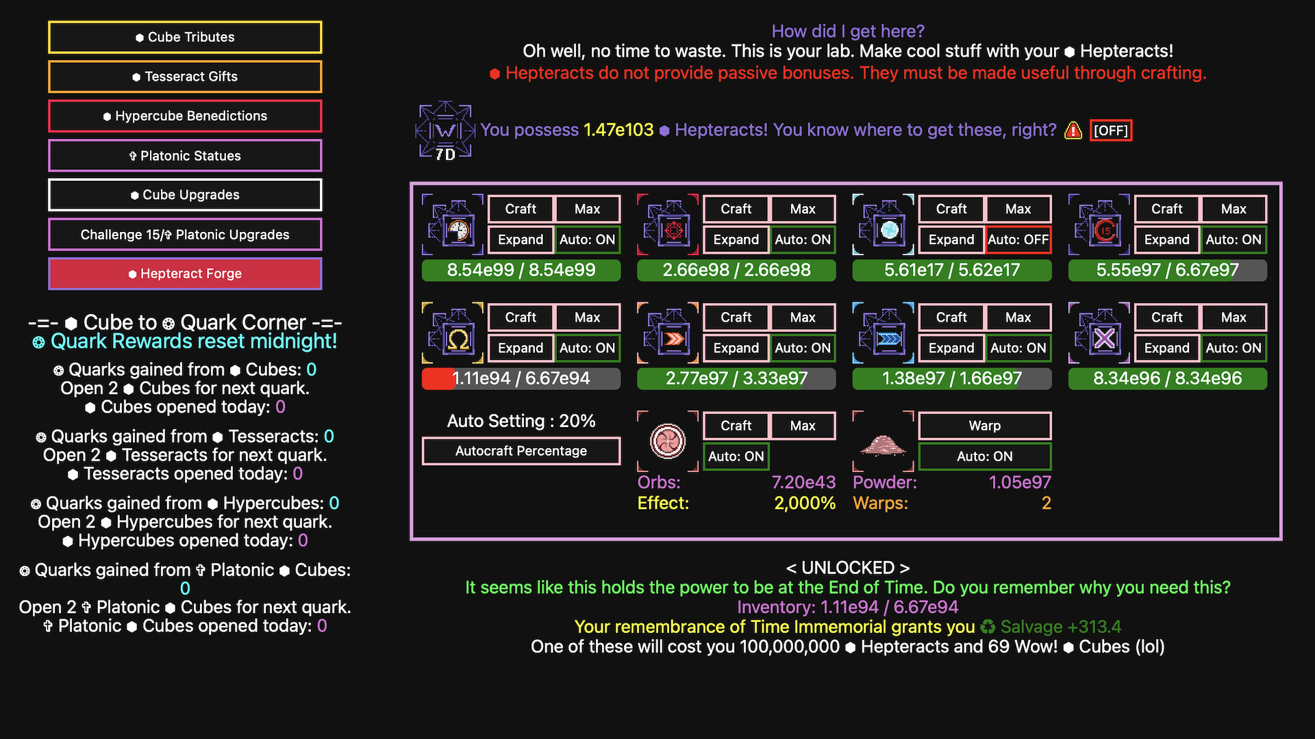 Synergism Screenshot 3