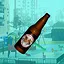 Drinking beers icon
