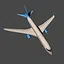 White Passenger Plane icon