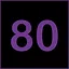 Level 80 icon