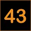 Level 43 icon