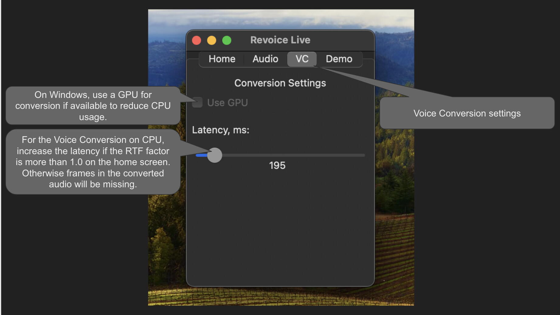 RevoiceLive Screenshot 2
