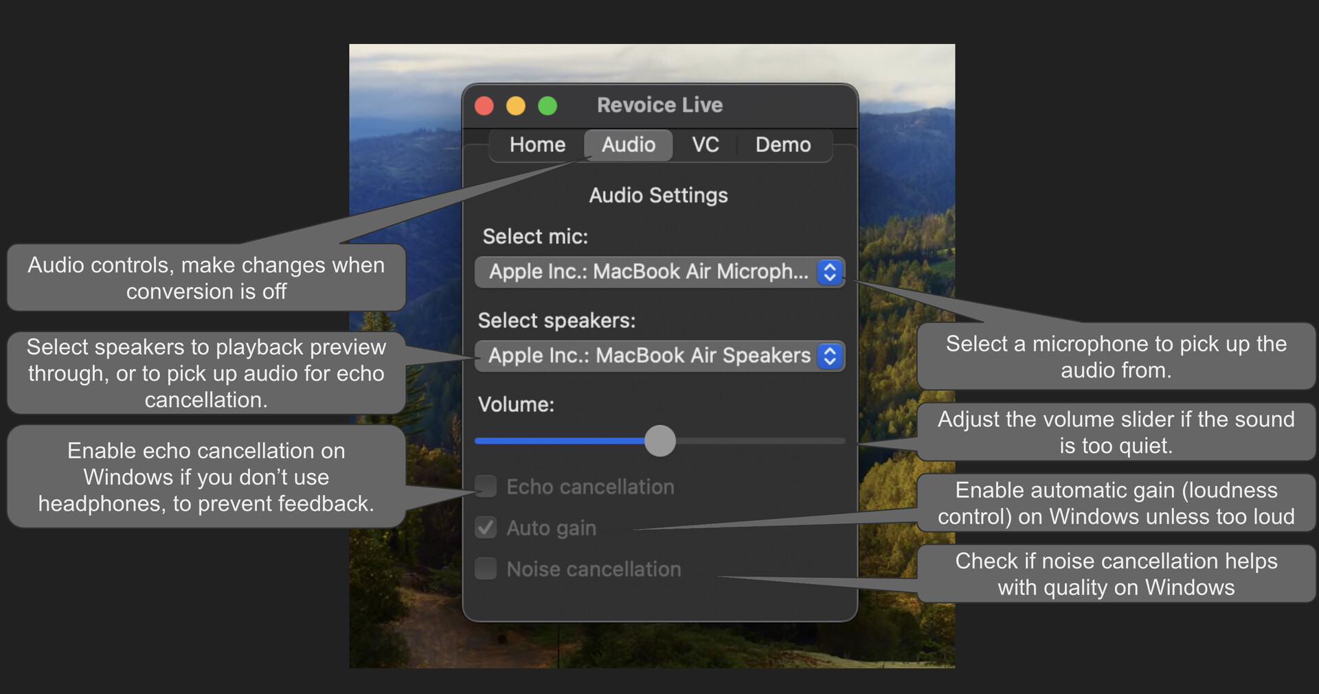 RevoiceLive Screenshot 1