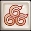 The wind sweeps and snaps the grass icon