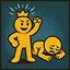 A one - sided situation icon
