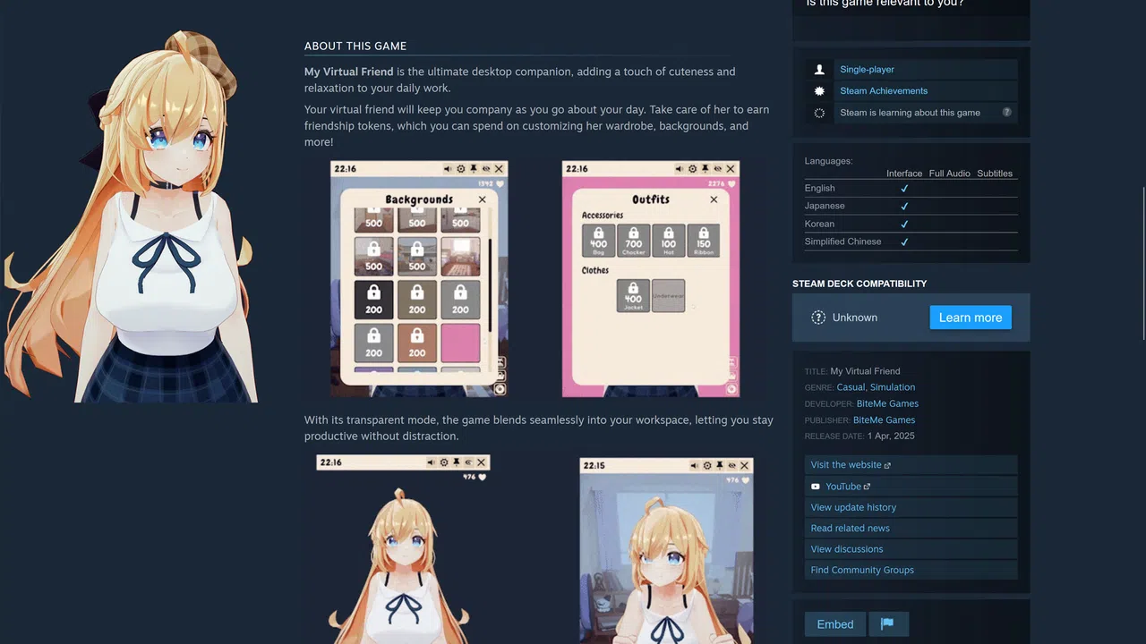 My Virtual Friend Screenshot 0