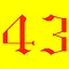 Level 43 icon