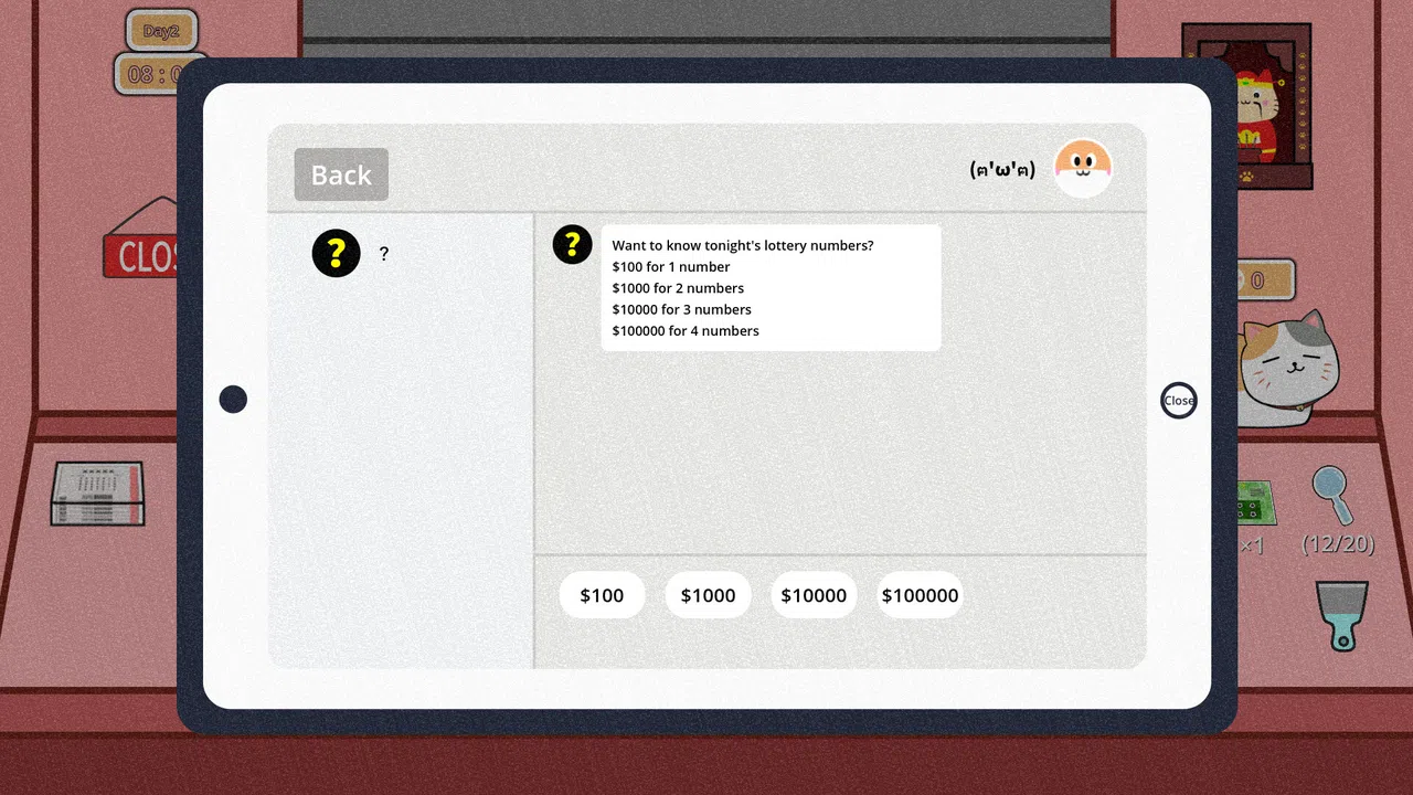 Cat Lottery Shop Screenshot 6
