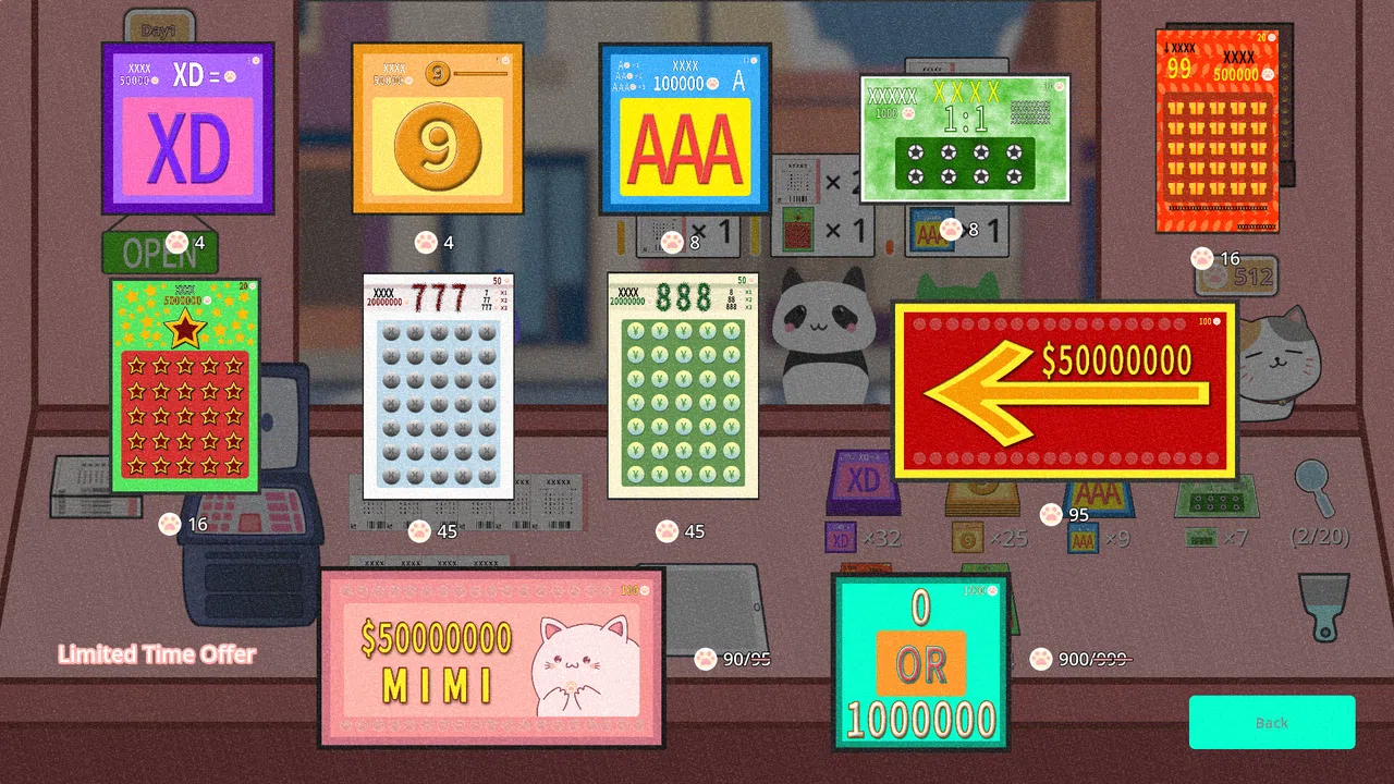 Cat Lottery Shop Screenshot 2
