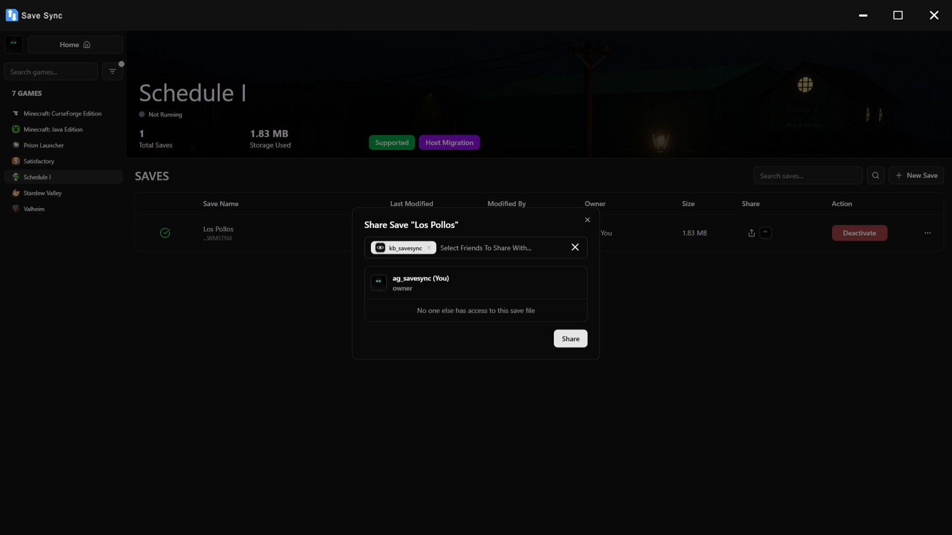 SaveSync: Co-op Save Sharing Made Easy Screenshot 3