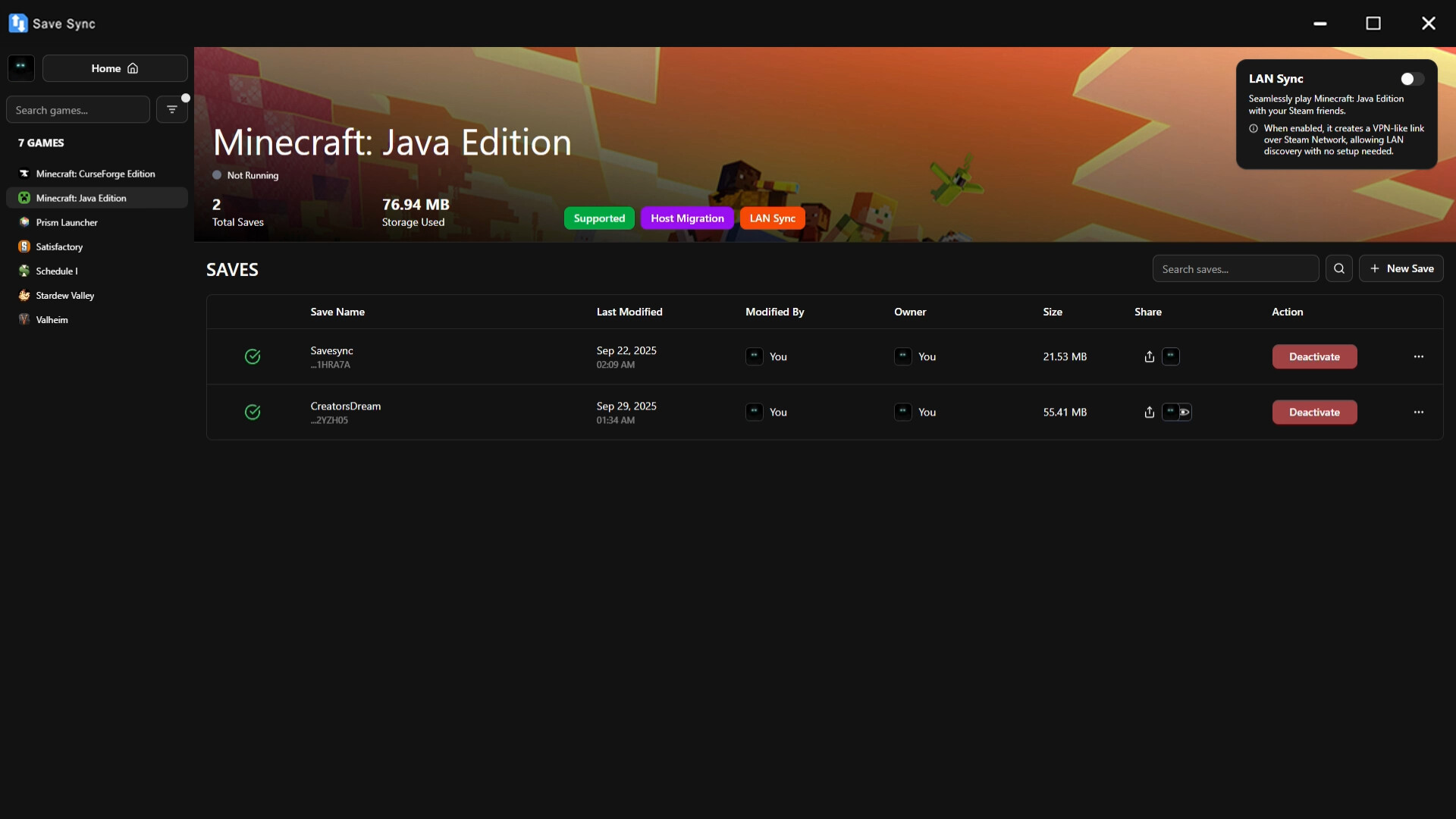 SaveSync: Co-op Save Sharing Made Easy Screenshot 5
