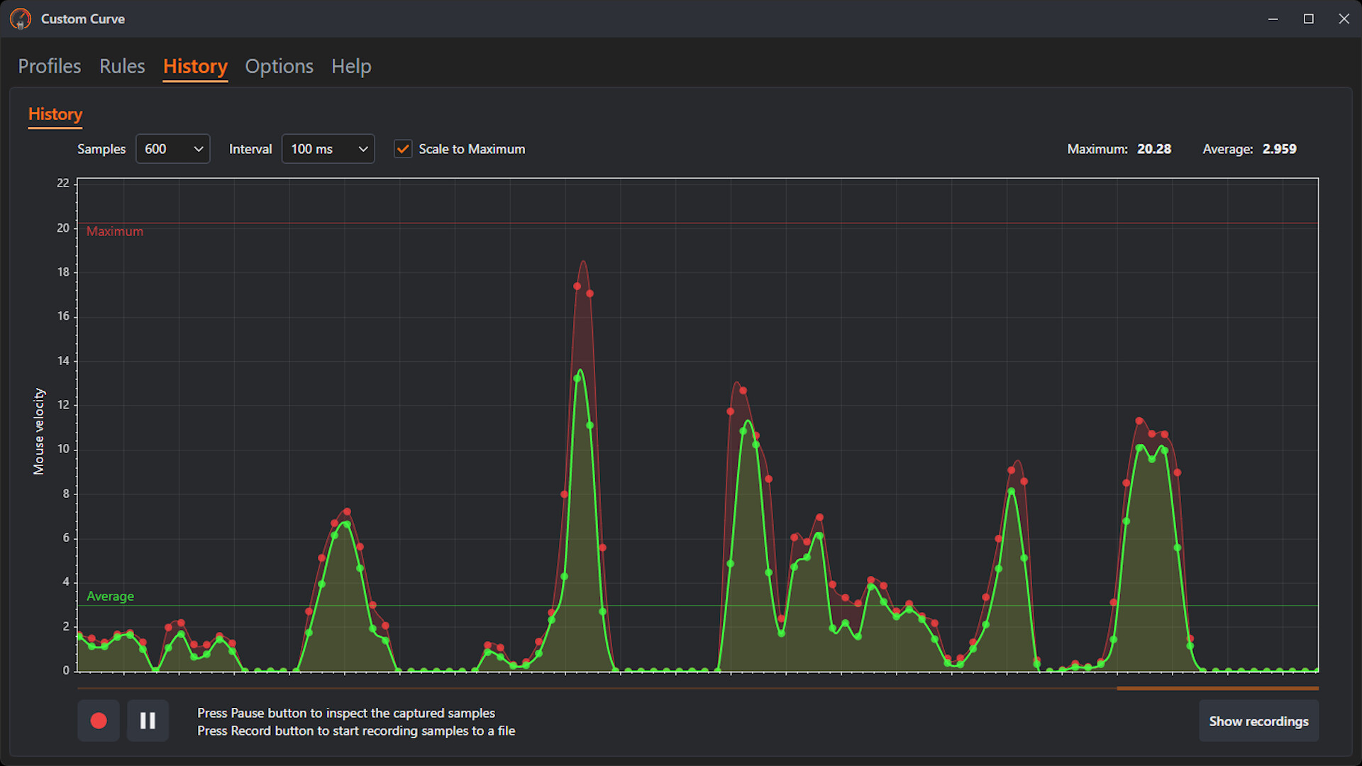 Custom Curve Screenshot 1