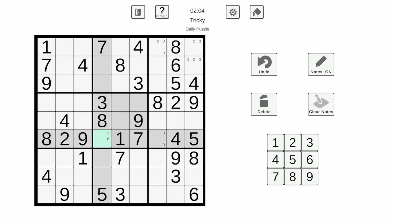 Simple Sudoku Screenshot 2