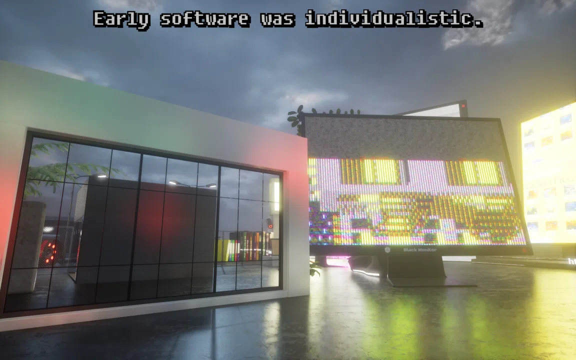 individualism in the dead-internet age: an anti-big tech asset flip shovelware r̶a̶n̶t̶  manifesto Screenshot 3