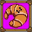 This is red croissant icon